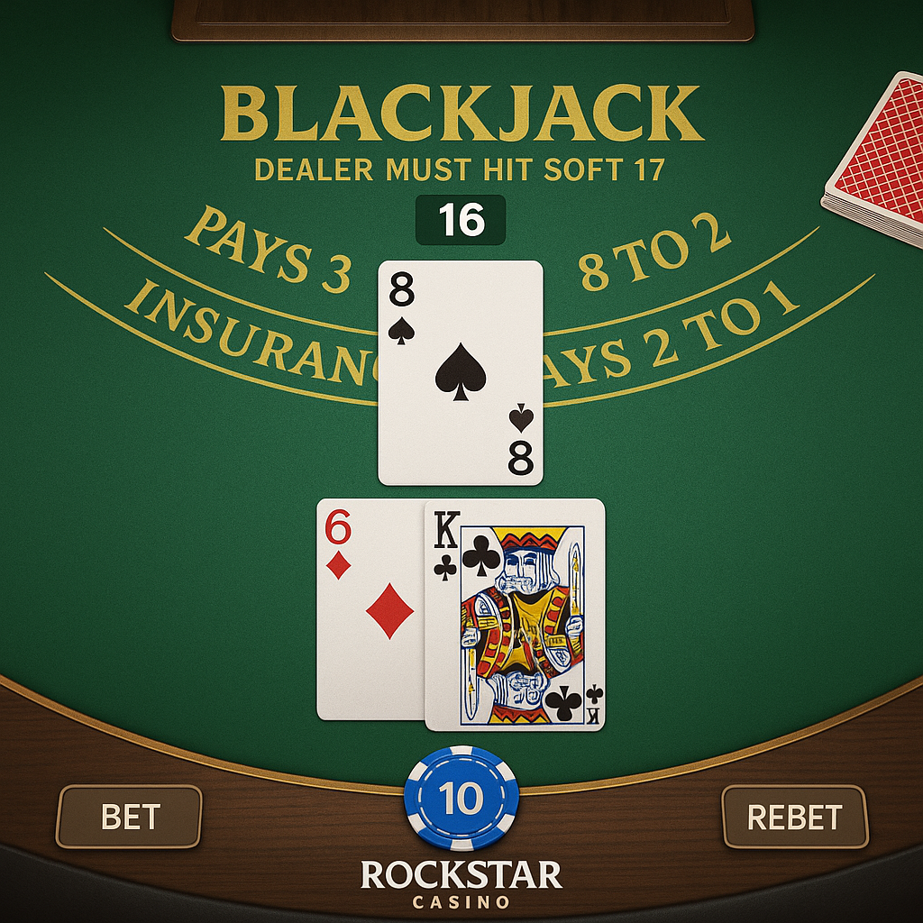 Rockstar Casino - Blackjack - Jeu de Table en Ligne