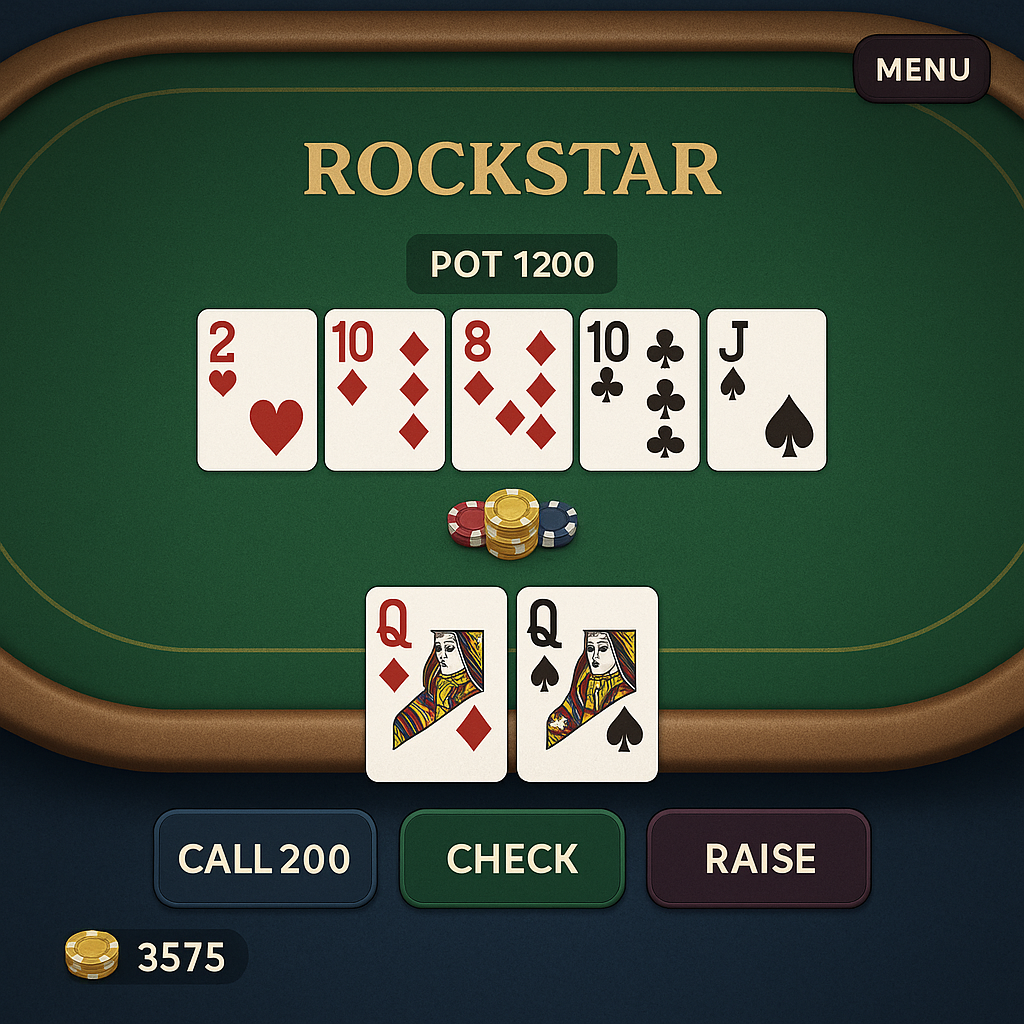 Rockstar Casino - Poker - Jeu de Table en Ligne